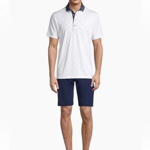 Greyson Mens Montuak Shorts Chino Performance‎ Maltese Blue Size 38 Golf Preppy
